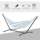 Outsunny 2.86m Universal Hammock Stand Metal Frame Garden Camping Picnic Outdoor Patio Replacement – Stand Only