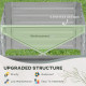 Outsunny Raised Beds for Garden, Galvanised Steel Outdoor Planters with Multi-reinforced Rods, 180 x 90 x 59 cm, Light Grey