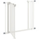 PawHut Metal 74-87cm Wide Adjustable Dog Gate White