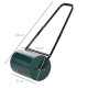 Outsunny 30 L Heavy Duty Water Or Sand Filled Φ30cm Garden Steel Lawn Roller Drum - Green