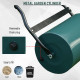 Outsunny 40L Lawn Roller Drum Scraper Bar Collapsible Handle Water or Sand Filled Φ32cm Green