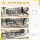 PawHut 60cm 8 Panels Heavy Duty Dog Pen, Pet Playpen for Indoors, Outdoors, Small Dogs