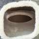 PawHut Sisal Cat Barrel with Soft Plush &amp; Lamb Fleece Grey