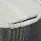 PawHut Sisal Cat Barrel with Soft Plush &amp; Lamb Fleece Grey