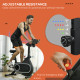 SPORTNOW Magnetic Indoor Cycling Bike, Exercise Bike with Silent Flywheel, LCD Display, Tablet Holder, Comfortable Seat