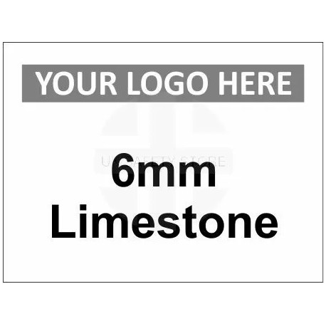 6mm Limestone Material Management Sign