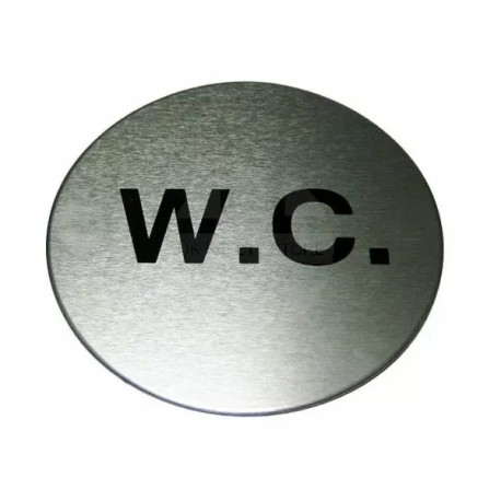 Aluminium WC Toilet Sign