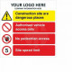 Authorised Vehicle Access Only Multi Message Safety Board