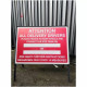 Delivery Drivers Covid 19 Instruction Sign (Writable)