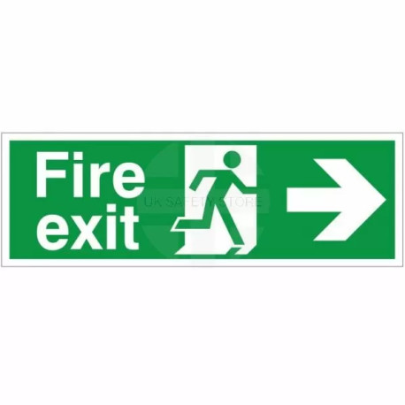 Fire Exit Arrow Right Sign