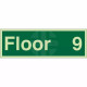 Floor 9 - Floor Level Identification Sign