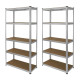 2 x Galvanised Racking Units 90 x 40 x 180