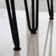 4 x 16&quot; Hairpin Legs - 3 Prong - 12mm - Black