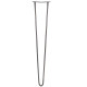 4 x 28&quot; Hairpin Legs - 2 Prong - 10mm - Raw Steel