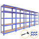 5 x 90cm Blue Storage Racks with 4200kg Capacity, Free Bay Connectors and Mallet