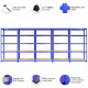 5 x 90cm Blue Storage Racks with 4200kg Capacity, Free Bay Connectors and Mallet