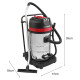 80L Industrial Vacuum, 4 Attachments &amp; 4 Hoover Bags