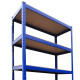 9 x T-Rax Blue Metal Racking Units 90cm x 45cm x 180cm