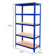 9 x T-Rax Blue Metal Racking Units 90cm x 45cm x 180cm