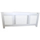 Adjustable Radiator Cover MDF White 1400mm - 1920mm