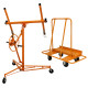 Drywall Lifter Hoist 11ft &amp; Plaster Board Trolley