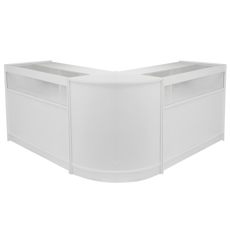 Fusion Brilliant White Shop Counter & Retail Display Set