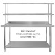 Kukoo 6ft Catering Bench with Double Over-shelf