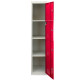 Metal Storage Lockers - Four Doors, Flatpacked, Red