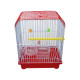 Small Bird Cages 22cm x 27cm for Canaries, Budgies, Finches, Metal, Accessories - Random Colour