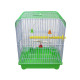 Small Bird Cages 22cm x 27cm for Canaries, Budgies, Finches, Metal, Accessories - Random Colour