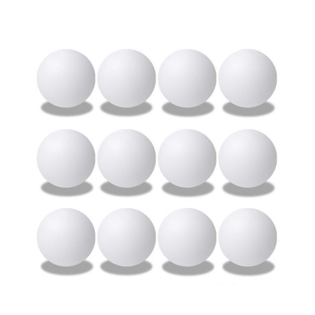 12 Pack Plastic Table Tennis Balls Ping Pong Ball for Indoor Outdoor 3.5cm - White