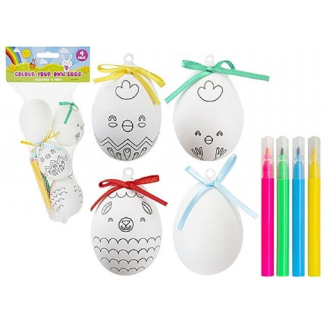 Colour Your Own Eggs (Set Of 4)