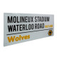 Wolverhampton Wanderers FC White Street Sign