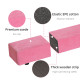 2.4M 8FT Gymnastics Folding Balance Beam Home Gym Training Exercise Sports - Pink