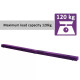 2.4M 8FT Gymnastics Folding Balance Beam Home Gym Training Exercise Sports - Purple