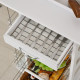 Rolling Kitchen Cart, Utility Storage Cart with 4 Basket Drawers &amp; Side Racks, Wheels for Dining Room, White