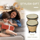 Wooden Bongo Drum Set Φ7.75&quot; &amp; Φ7&quot; w/ Drum Head, Percussion Instrument, Drums, Tuning Wrench For Adults Beginners