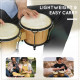 Wooden Bongo Drum Set Φ7.75&quot; &amp; Φ7&quot; w/ Drum Head, Percussion Instrument, Drums, Tuning Wrench For Adults Beginners