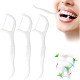 Dental Floss Sticks Interdental Tooth Harps Teeth Picks Oral Care - 50pk