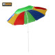 1.8m Beach Parasol Garden Parasol Sunshade Umbrella Sun Parasol with Tilt Function - Colored