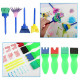 42 pcs Paint Brushes Sponge Painting Brush Tool Set for Toy - Blue