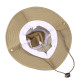 Breathable Sun Hat Bucket Cargo Safari Bush Boonie Summer Fishing Hat for Outdoor Camping - Khaki