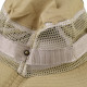 Breathable Sun Hat Bucket Cargo Safari Bush Boonie Summer Fishing Hat for Outdoor Camping - Khaki