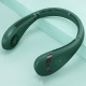 5000mAh Wearable Portable Silent Neck Fan, Powerful Power Cooling Hanging Neck Bladeless Fan, 3 Speeds - Green