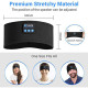 Wireless Bluetooth Headband Sleeping Eye Mask Headphones Headset Music Sports - Black