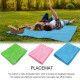 Waterproof Magic Sand Free Beach Mat 150 x 200cm Sand Blanket Mat for Picnic Camping - Green