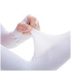 1 Pair Cooling Arm Sleeves Unisex UV Sun Protection Hands Arms Cover for Outdoor Activities - White