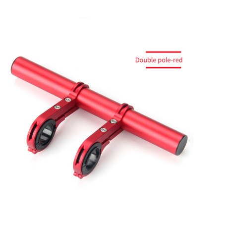 Bike Handlebar Extender Bracket for Clamp Speedometer Headlight GPS Phone Holder with Hex wrench - Red