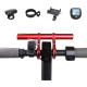 Bike Handlebar Extender Bracket for Clamp Speedometer Headlight GPS Phone Holder with Hex wrench - Red