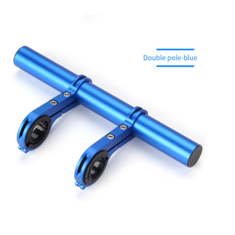 Bike Handlebar Extender Bracket for Clamp Speedometer Headlight GPS Phone Holder with Hex wrench - Blue